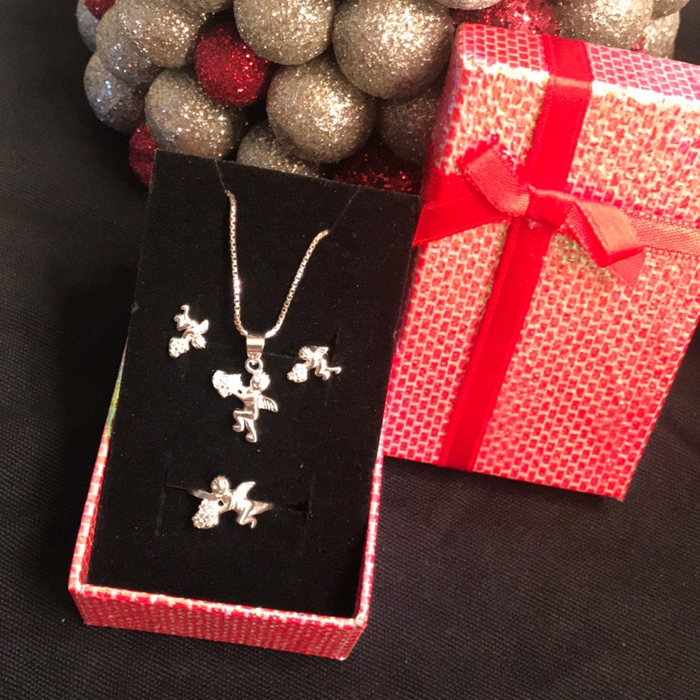Kids jewelry set 925/SS (great gift 🎁 for🎄)